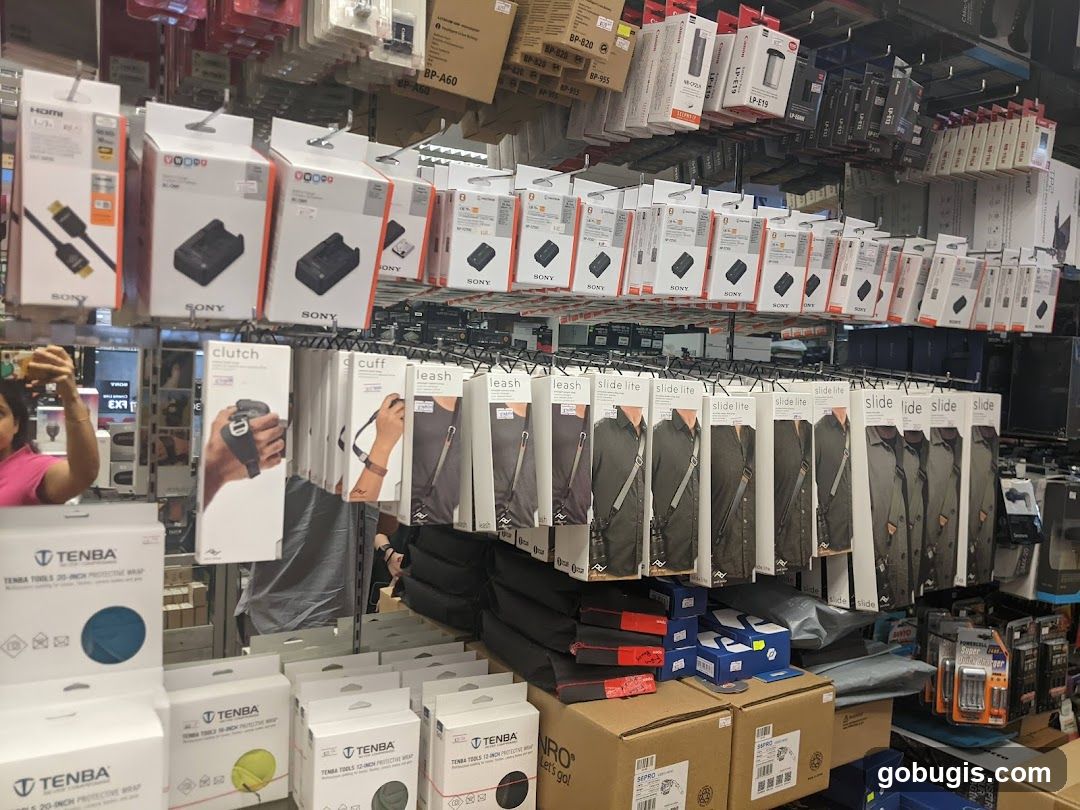 Camera Accessories Display