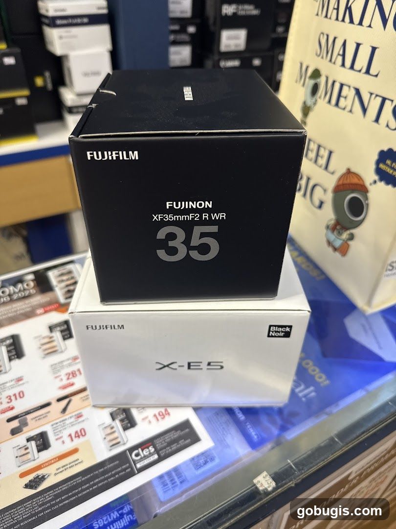 Fujifilm Camera and Lens Boxes