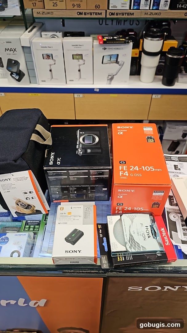 Camera Equipment Display