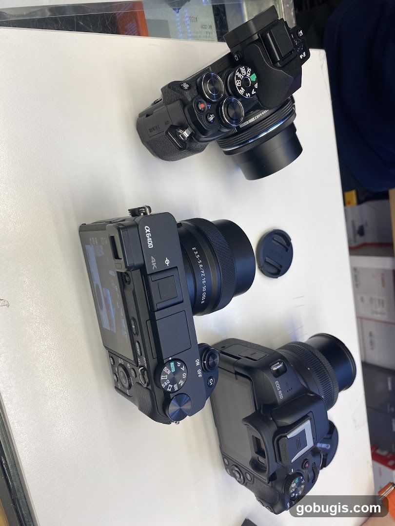 Three Digital Cameras