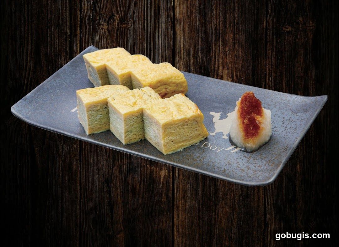 Tamagoyaki on a Plate
