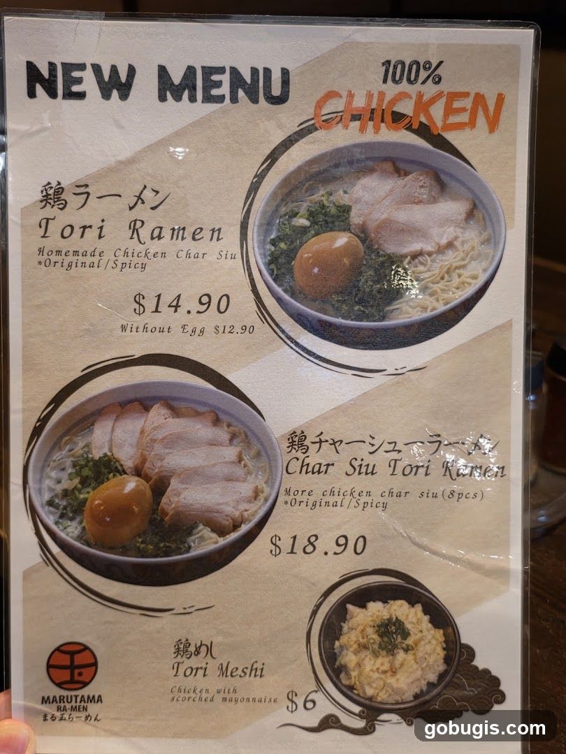 New Menu 100% Chicken