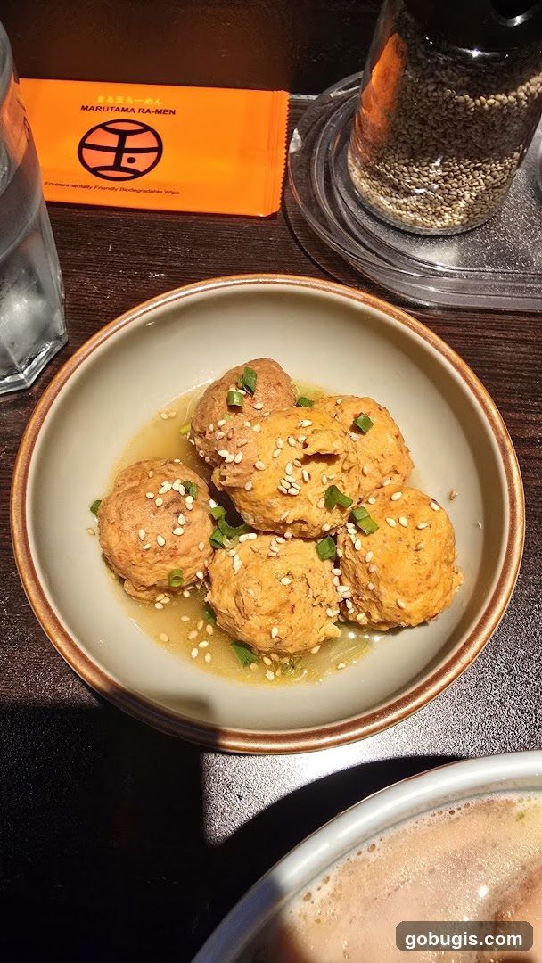 Meatballs with Sesame Seeds and Scallions