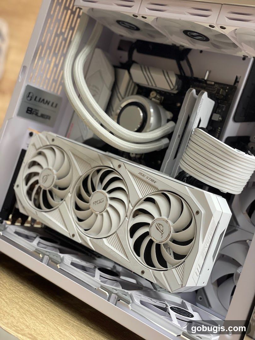 White Gaming PC Components