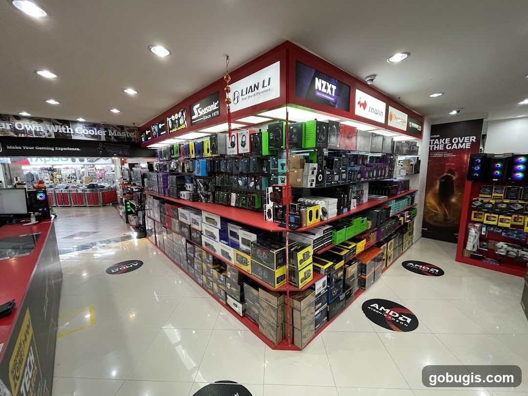 Computer Parts Store Interior