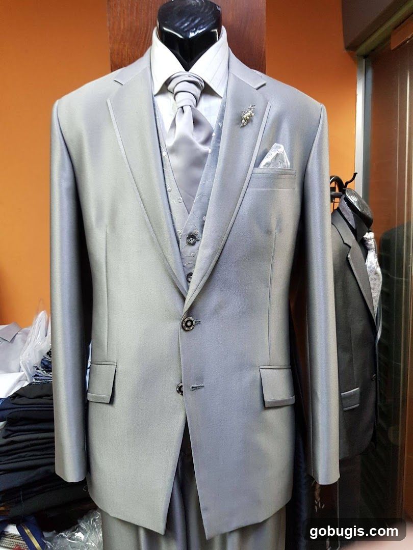 Mannequin in a Silver Suit