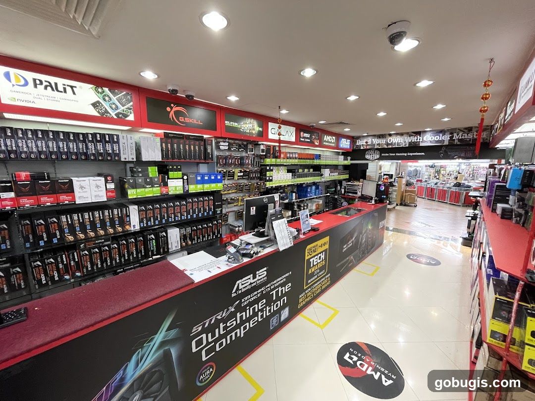 Computer Hardware Store Interior