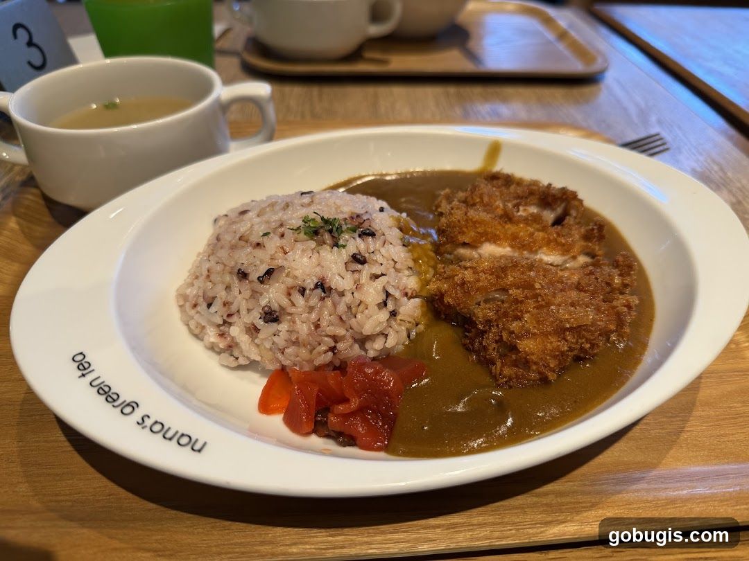 Katsu Curry with Rice and Soup