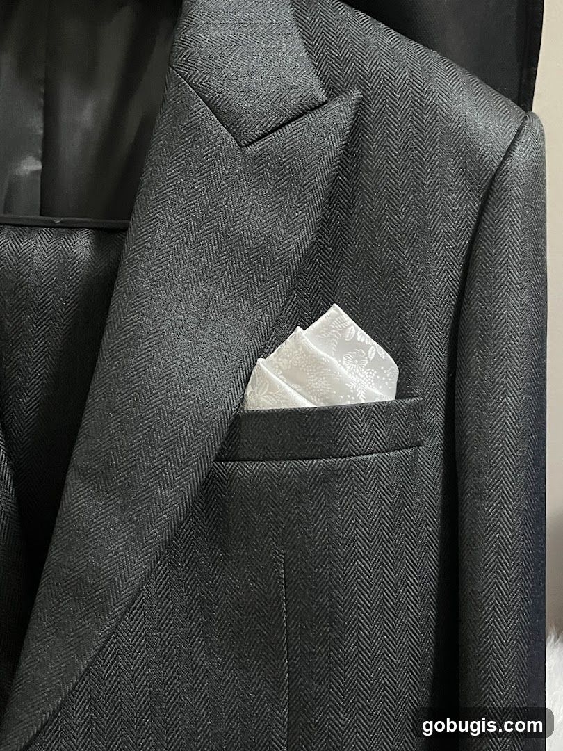 Suit Jacket with Pocket Square