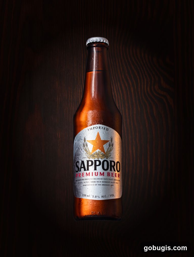 Sapporo Premium Beer Bottle