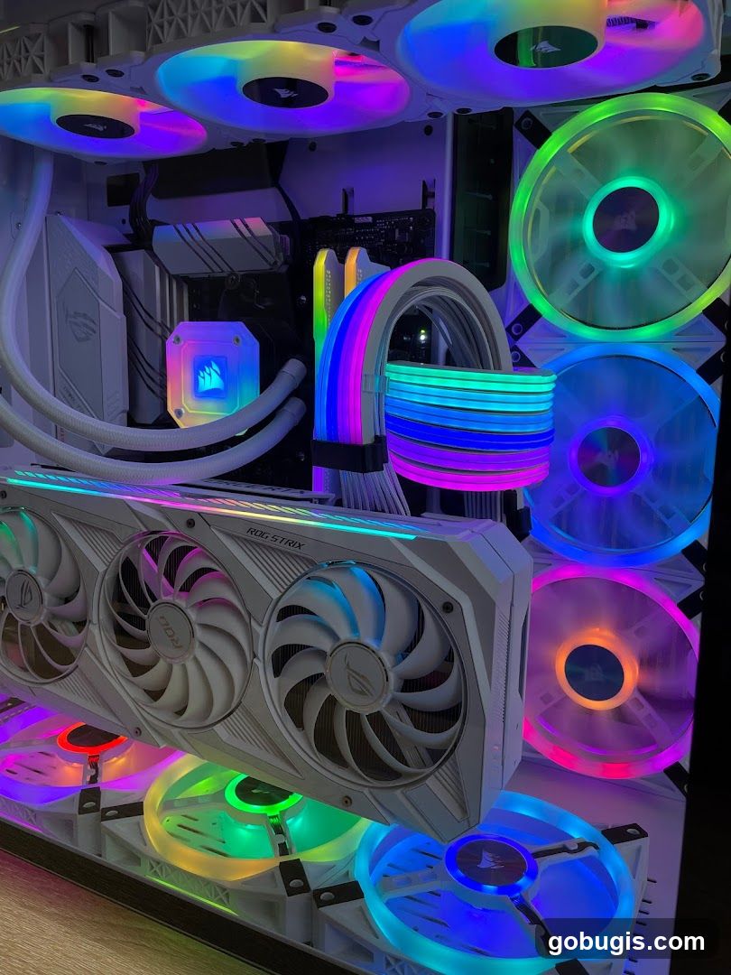 Custom PC Build with RGB Lighting