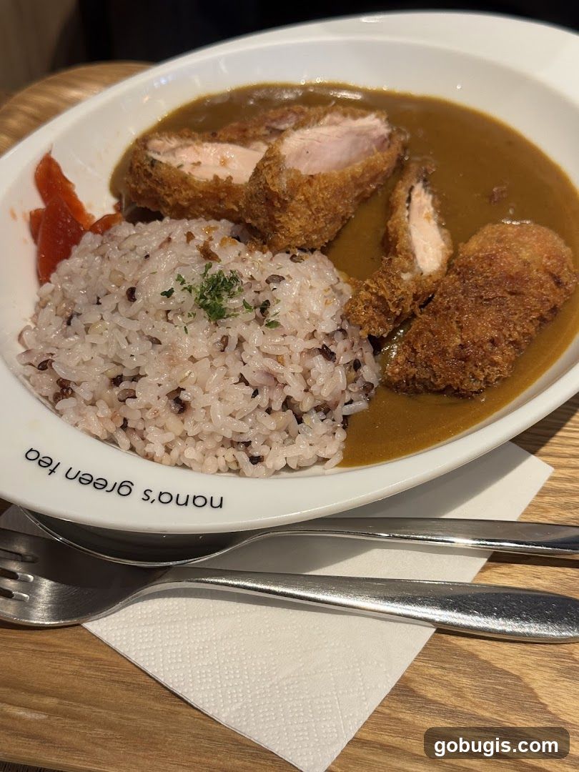 Curry with Rice and Fried Pork