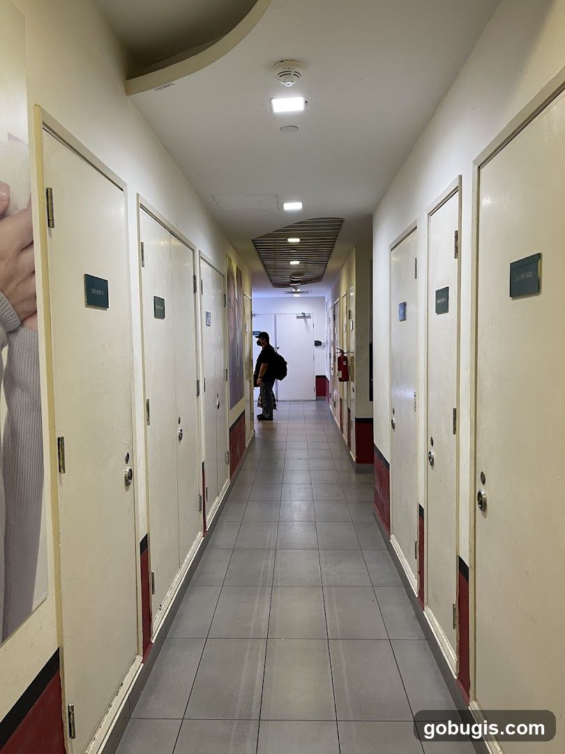 Hallway with Doors