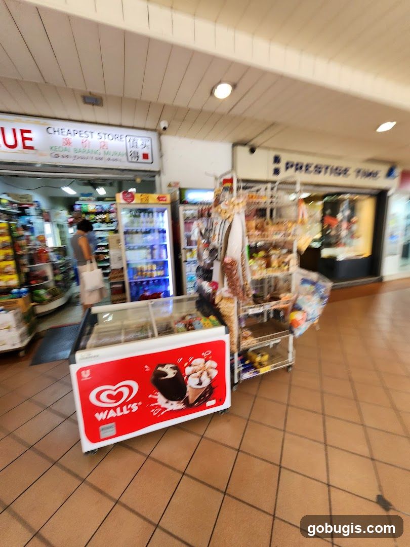 Convenience Store with Ice Cream Freezer