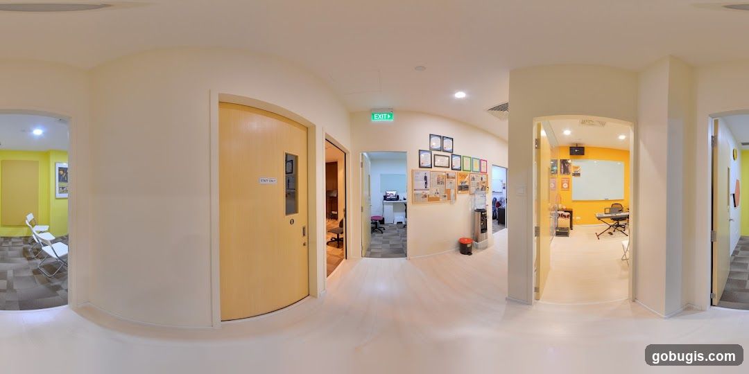Interior of a music school hallway