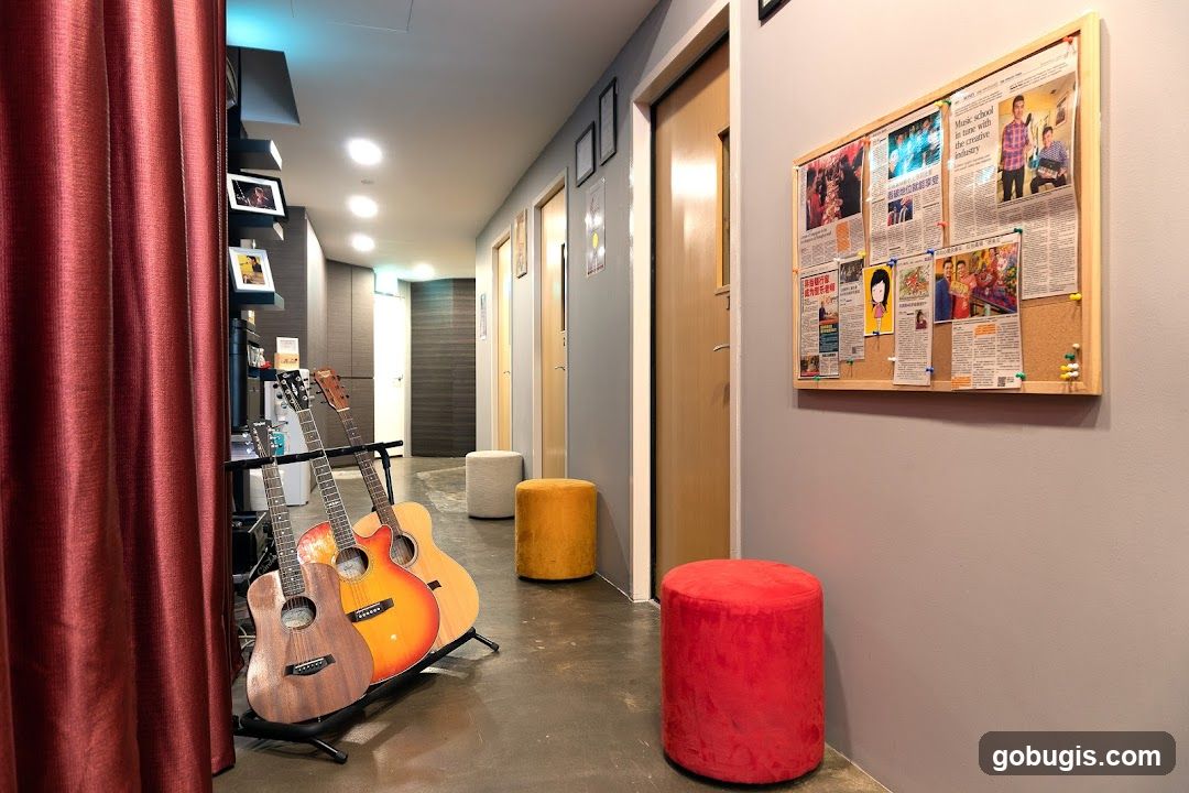 Music School Hallway