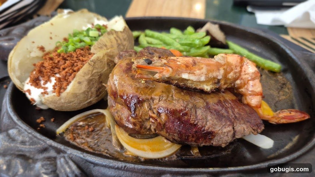Steak and Shrimp Dinner