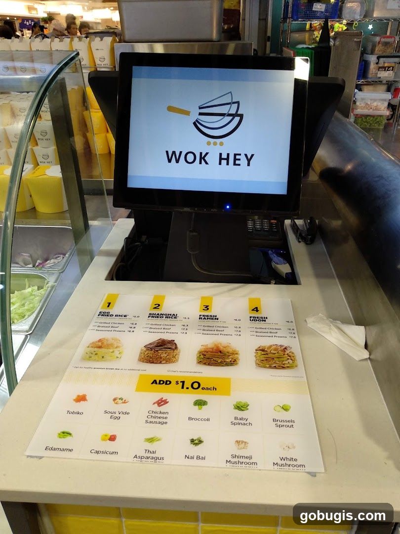 Wok Hey Menu Display