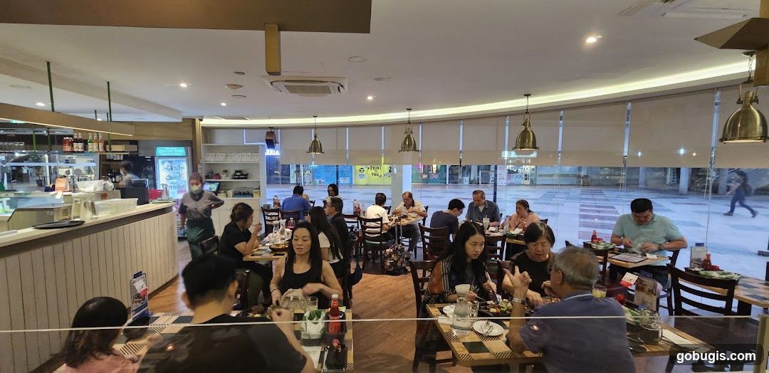 Restaurant Interior with Diners