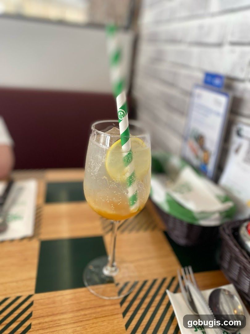 Drink with Lemon Slice