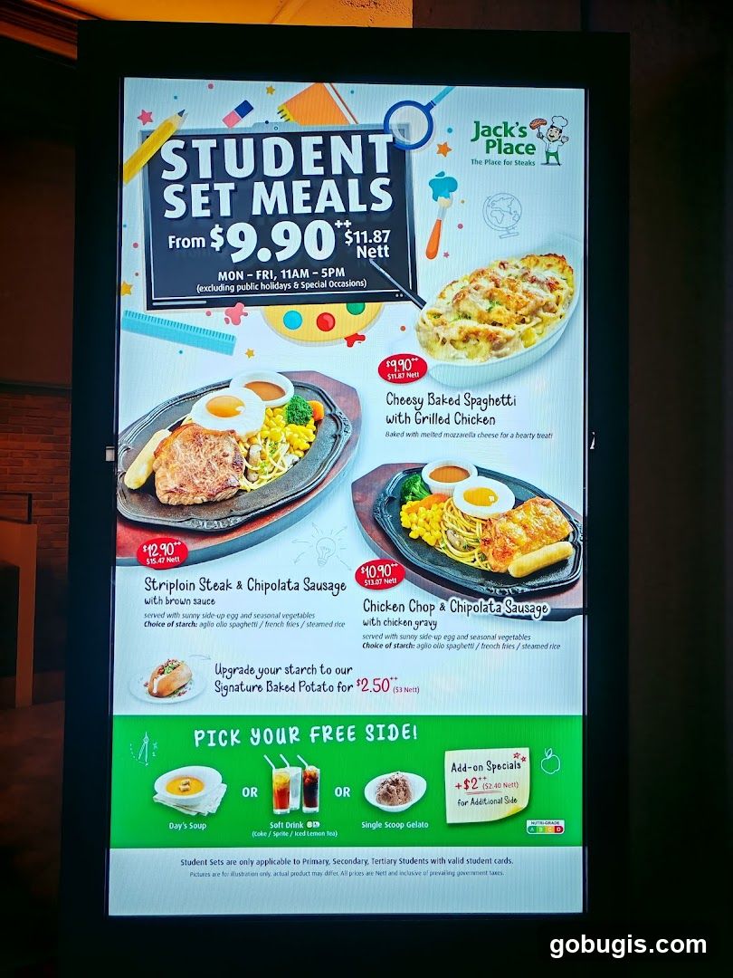 STUDENT SET MEALS