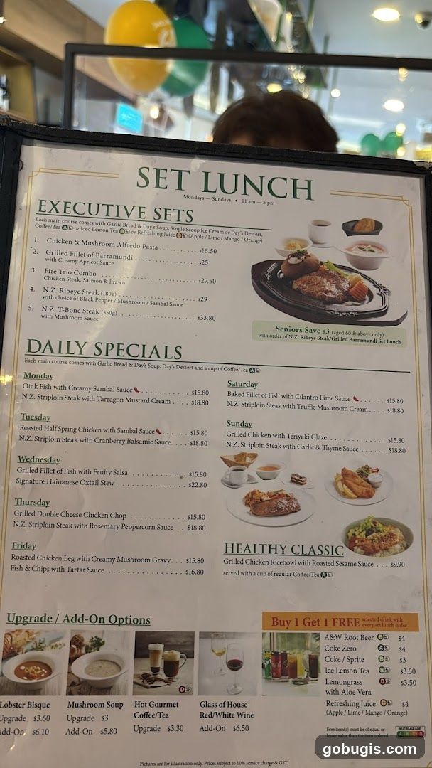 SET LUNCH