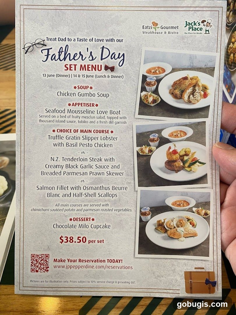 Father's Day Set Menu