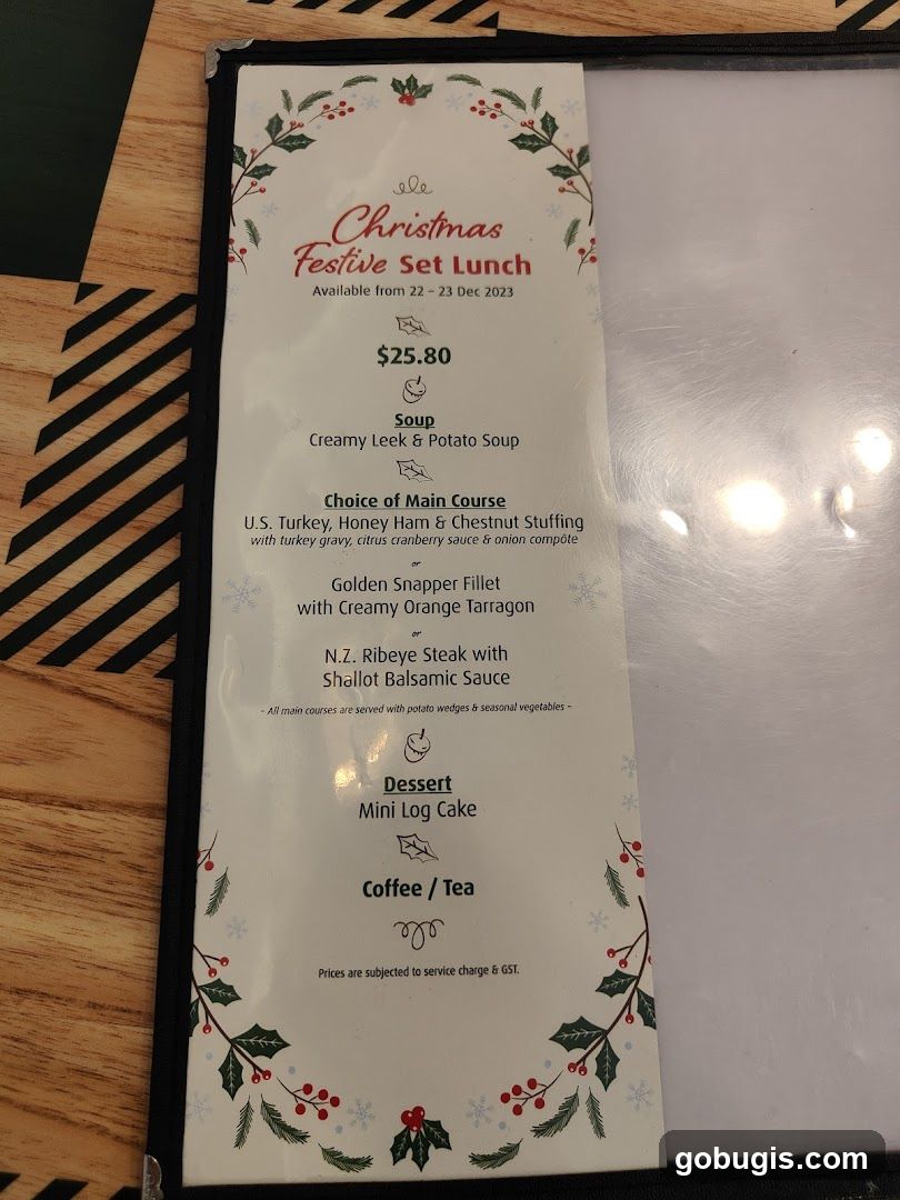 Christmas Festive Set Lunch