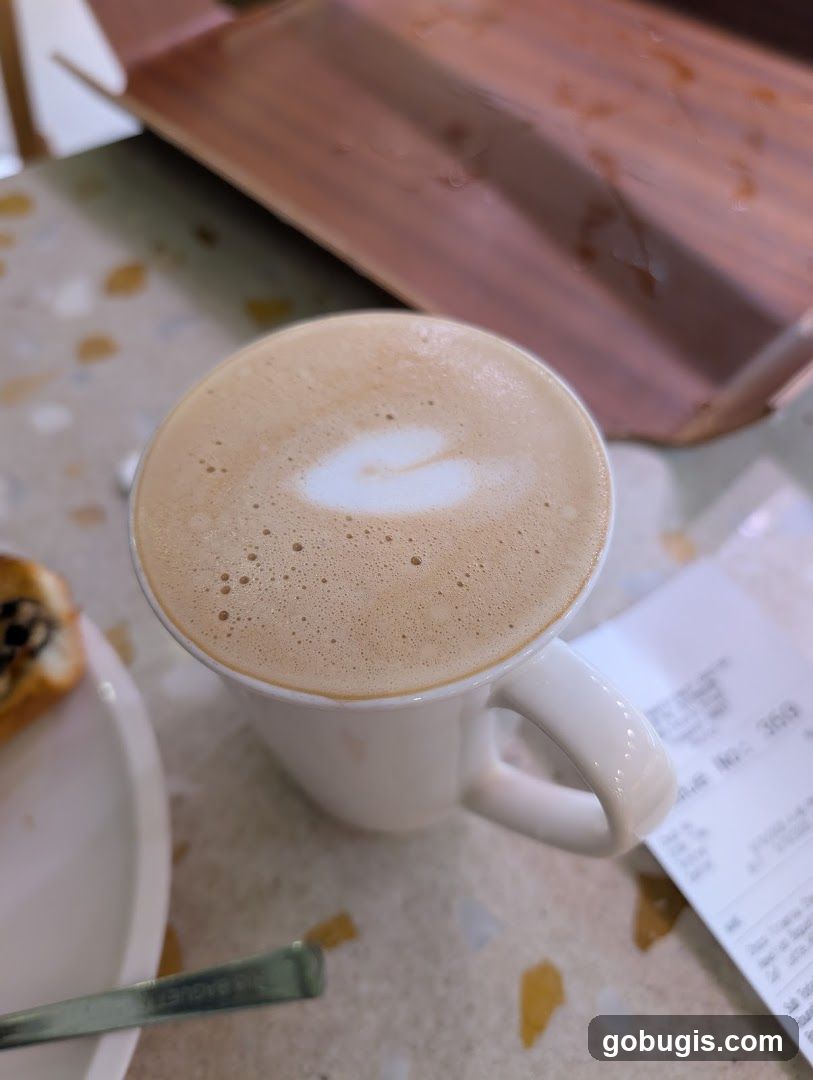 Latte with Heart Art