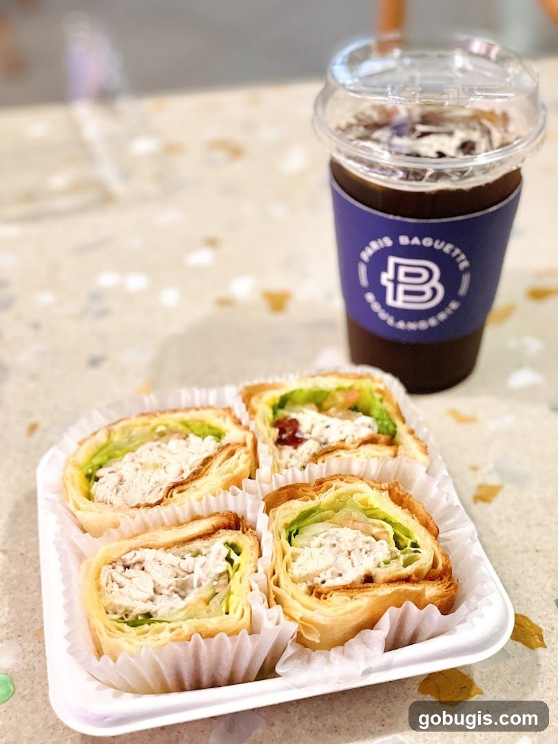 Chicken Salad Wraps and Iced Coffee