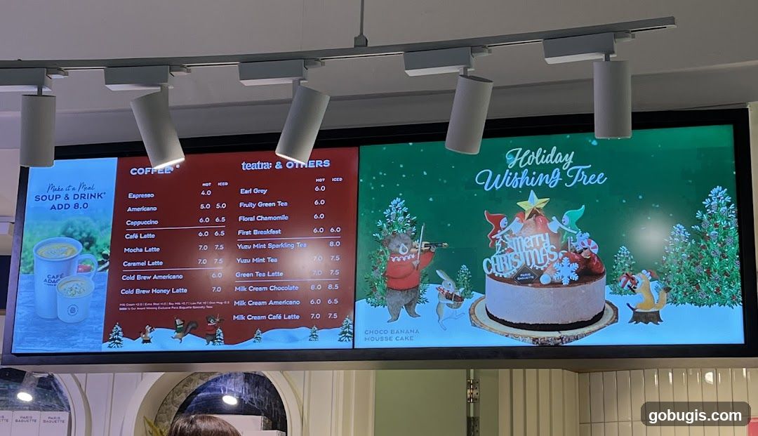 Coffee and Tea Menu