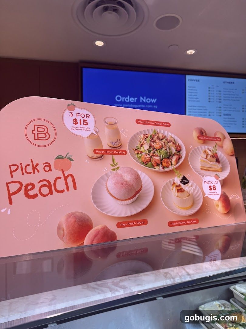 Peach Promotion Display