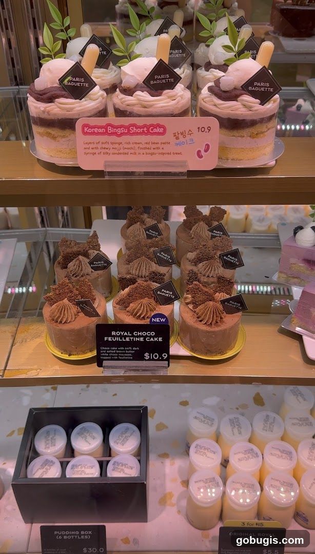 Paris Baguette Cakes and Puddings