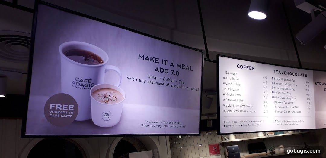 Cafe Adagio Menu and Promotion