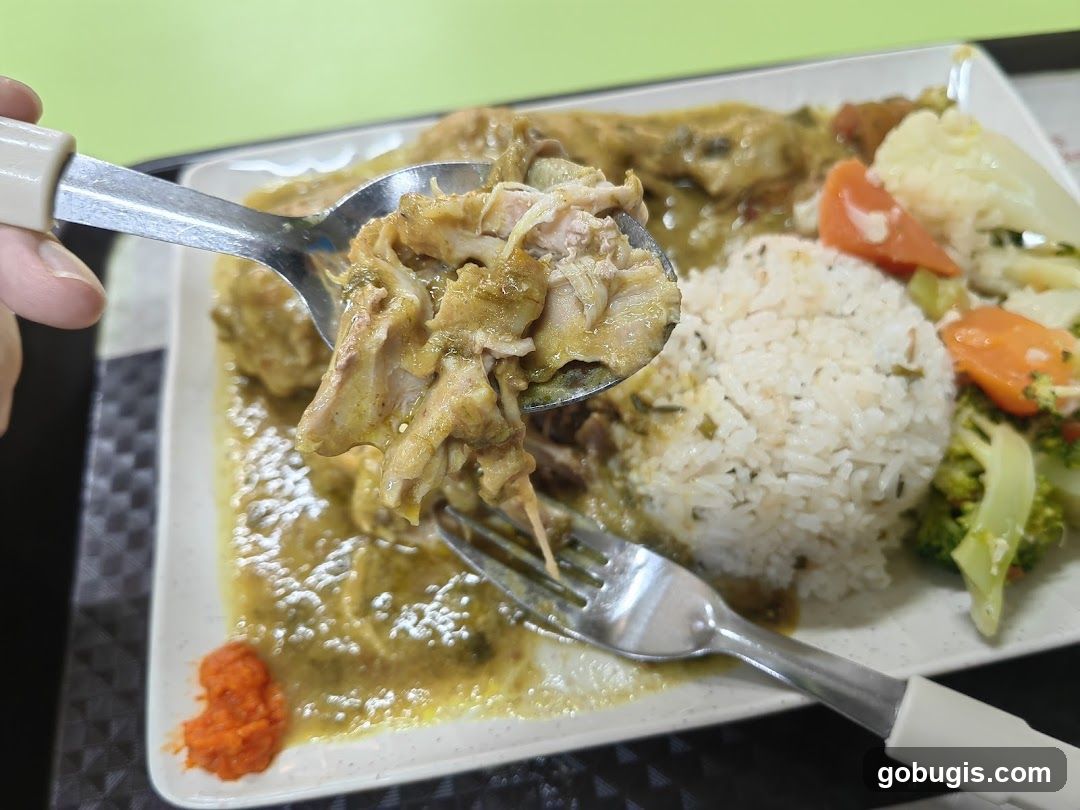 Chicken Curry with Rice and Vegetables