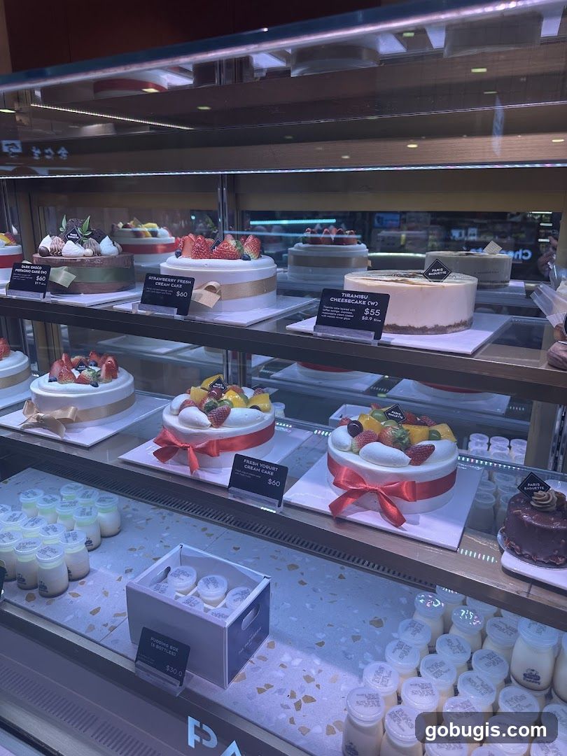 Cakes and Desserts Display