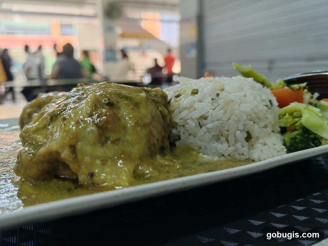 Chicken Curry with Rice and Vegetables