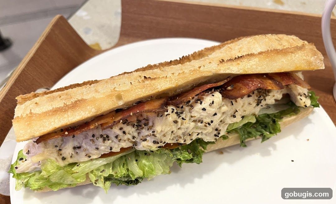 Chicken Salad Sandwich with Bacon