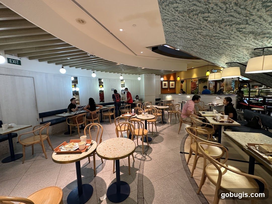 Cafe Interior with Patrons