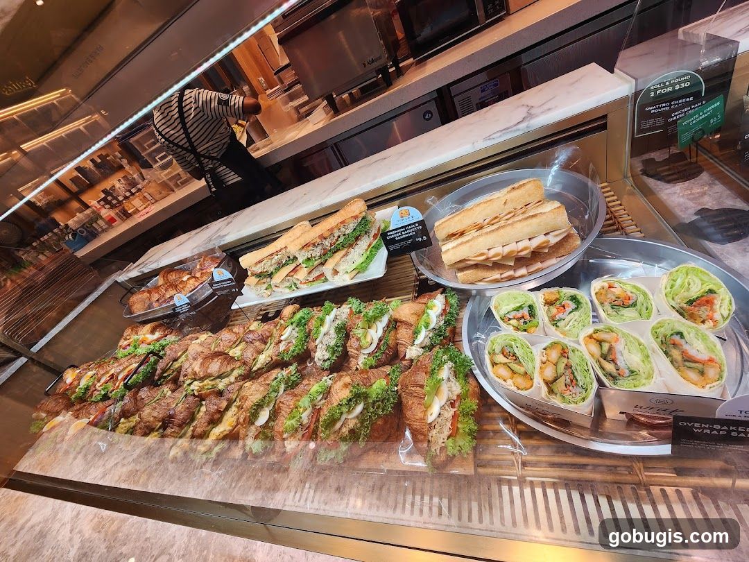 Sandwiches and Wraps Display