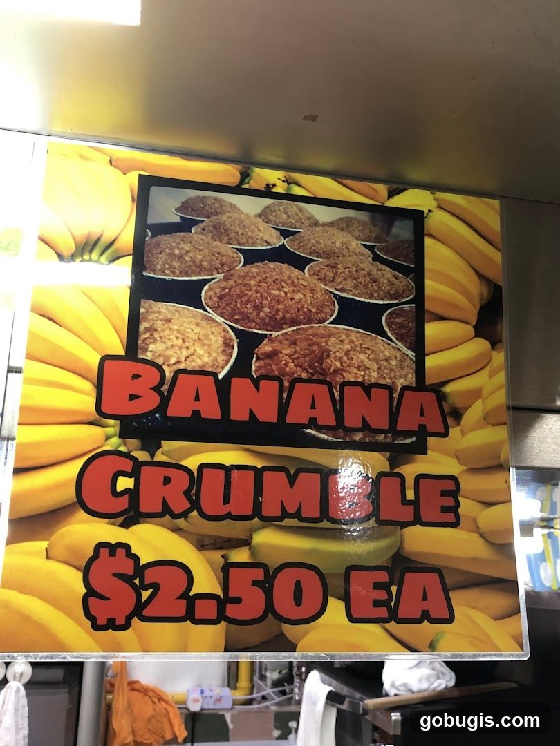 Banana Crumble Sign