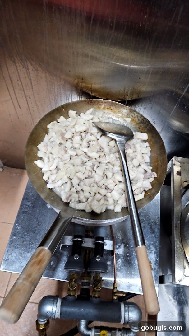 Chopped Ingredients in a Wok