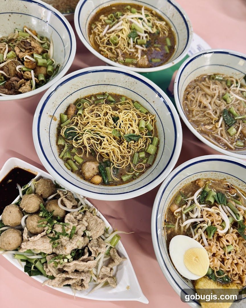 Noodle Bowls and Side Dish
