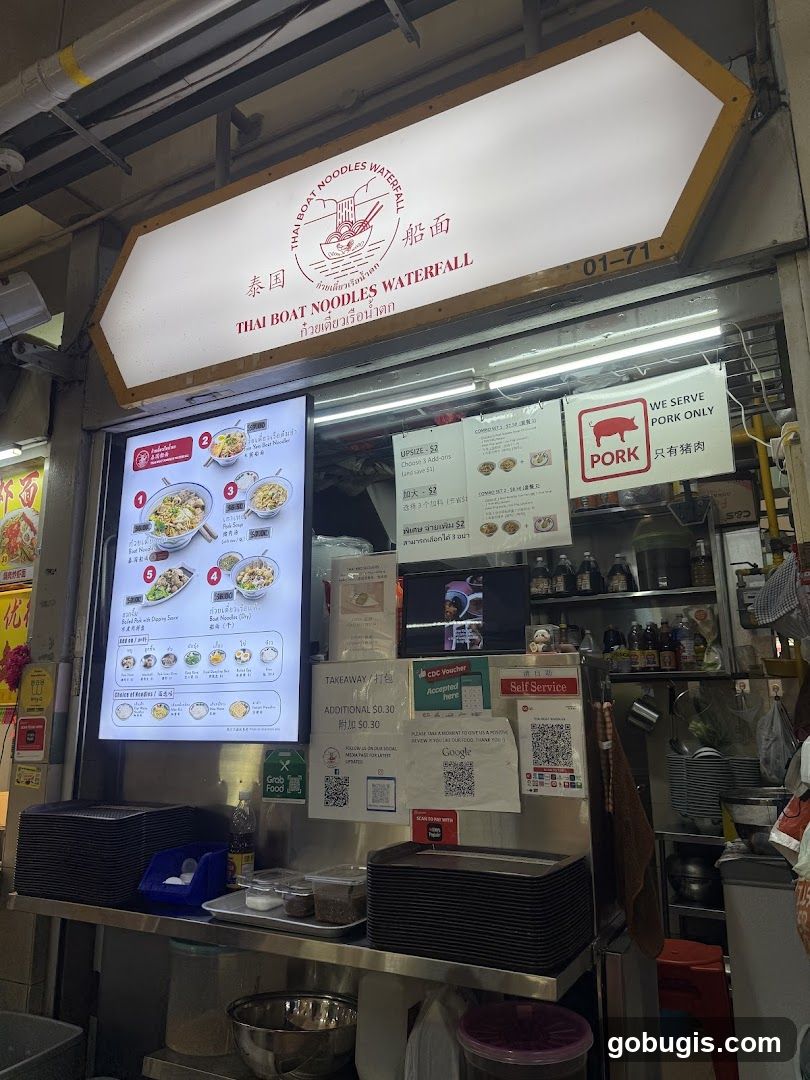 Thai Boat Noodles Waterfall Stall