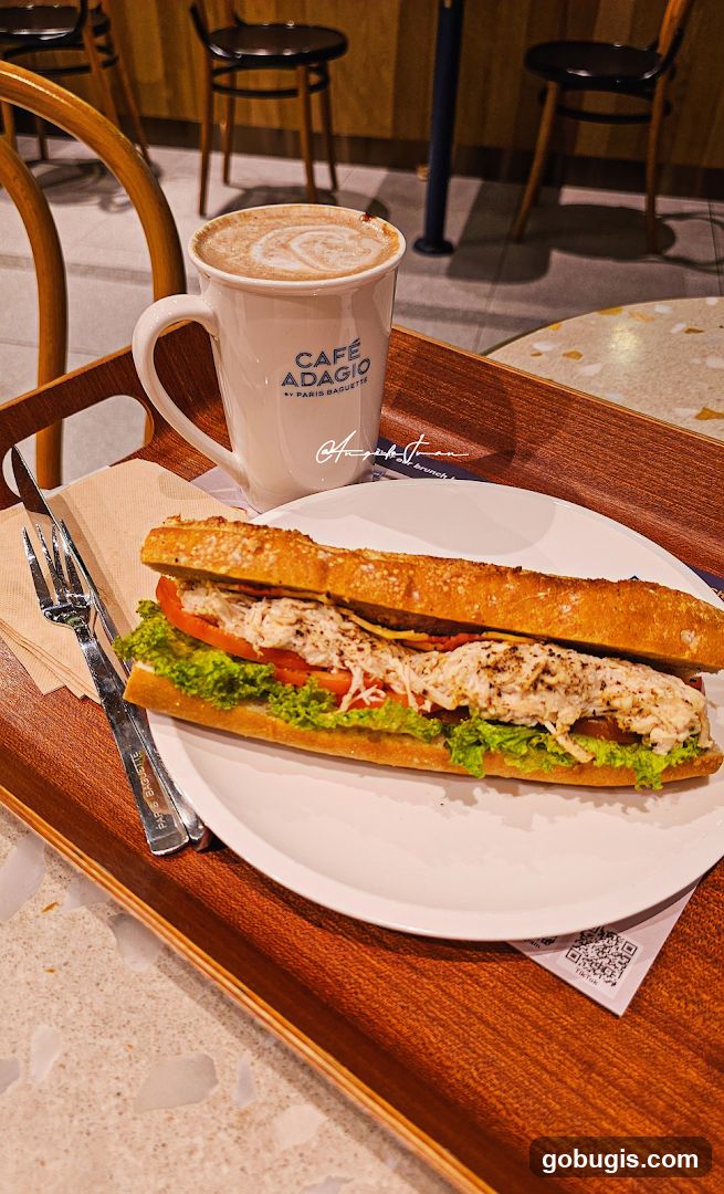 Sandwich and Coffee