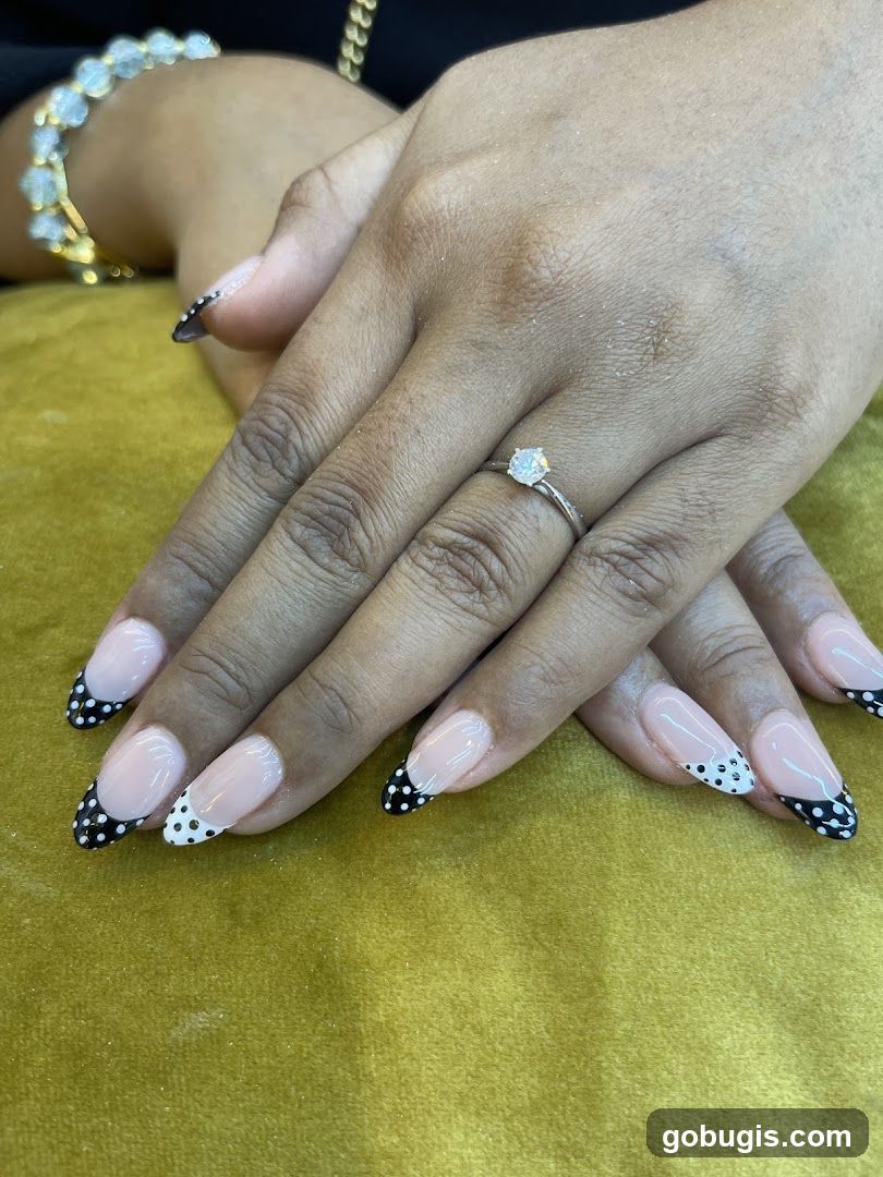 Polka Dot French Manicure
