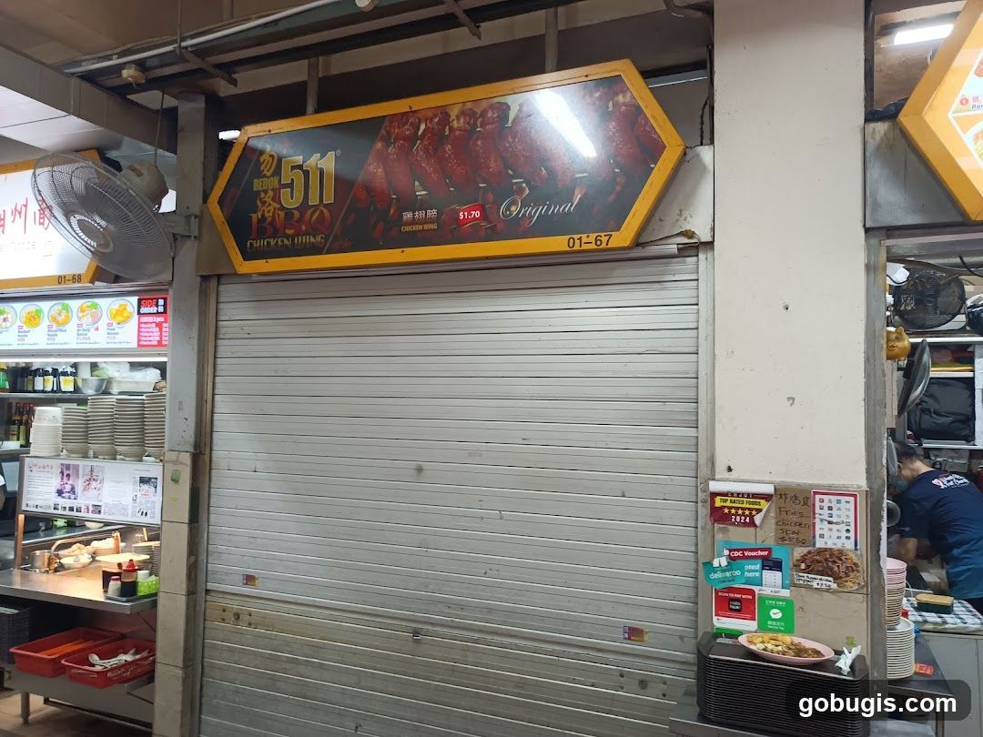 Food Stall with Chicken Wings