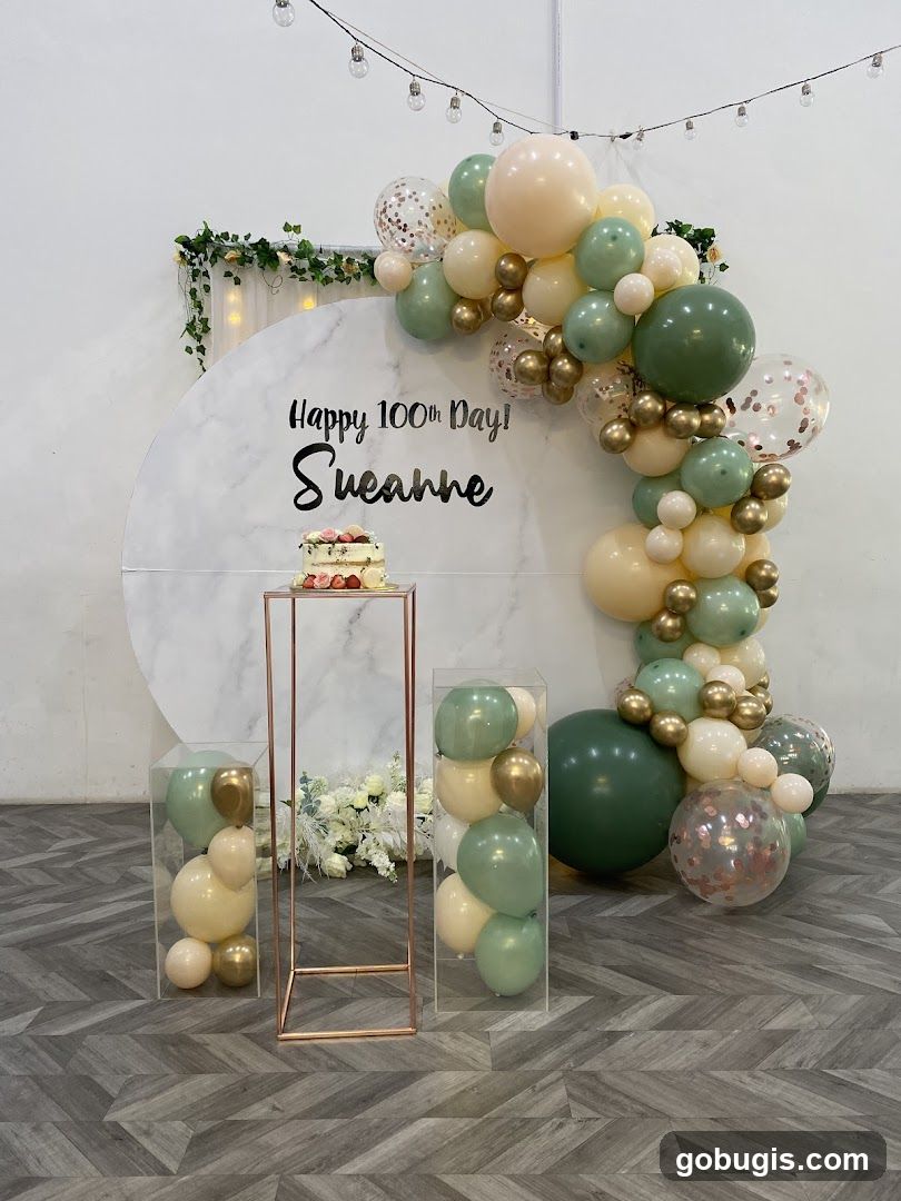 100th Day Celebration Setup