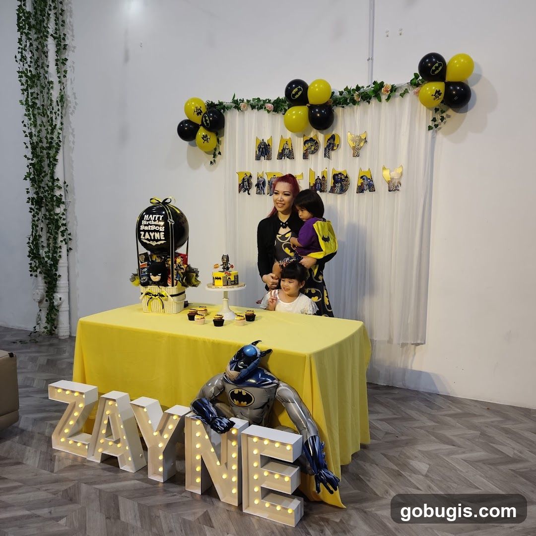 Batman Themed Birthday Party