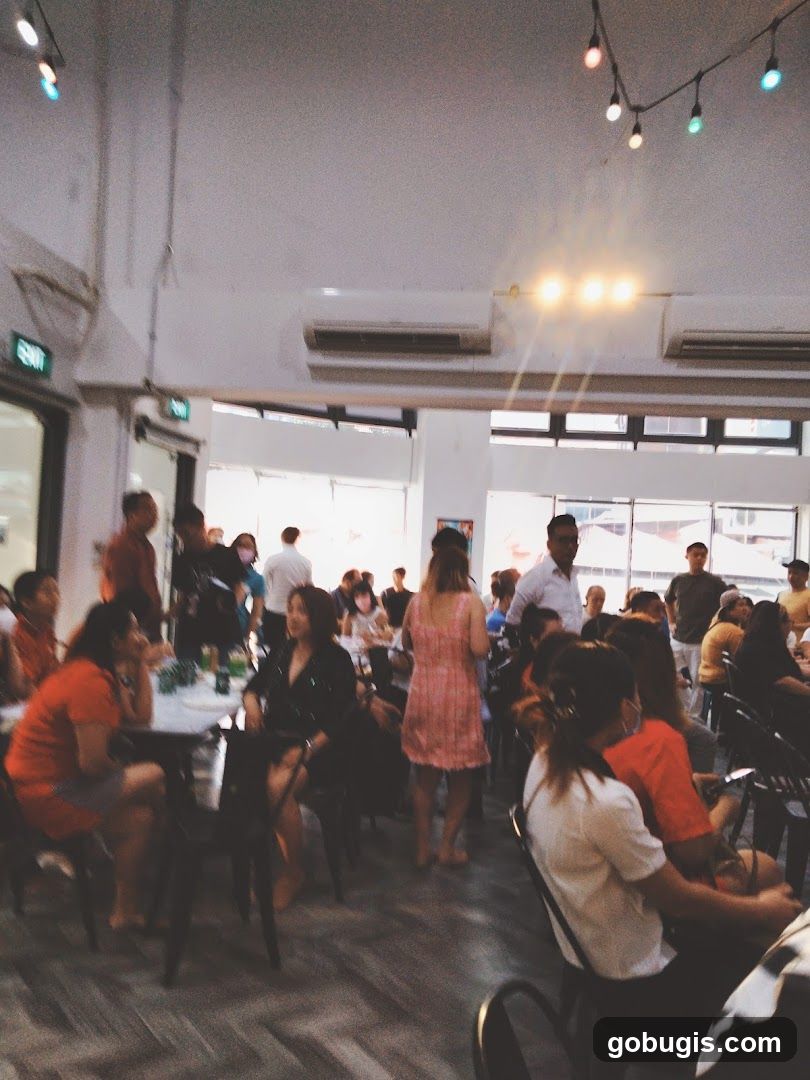 People dining indoors